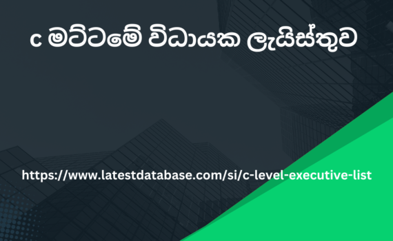 c මට්ටමේ විධායක ලැයිස්තුව